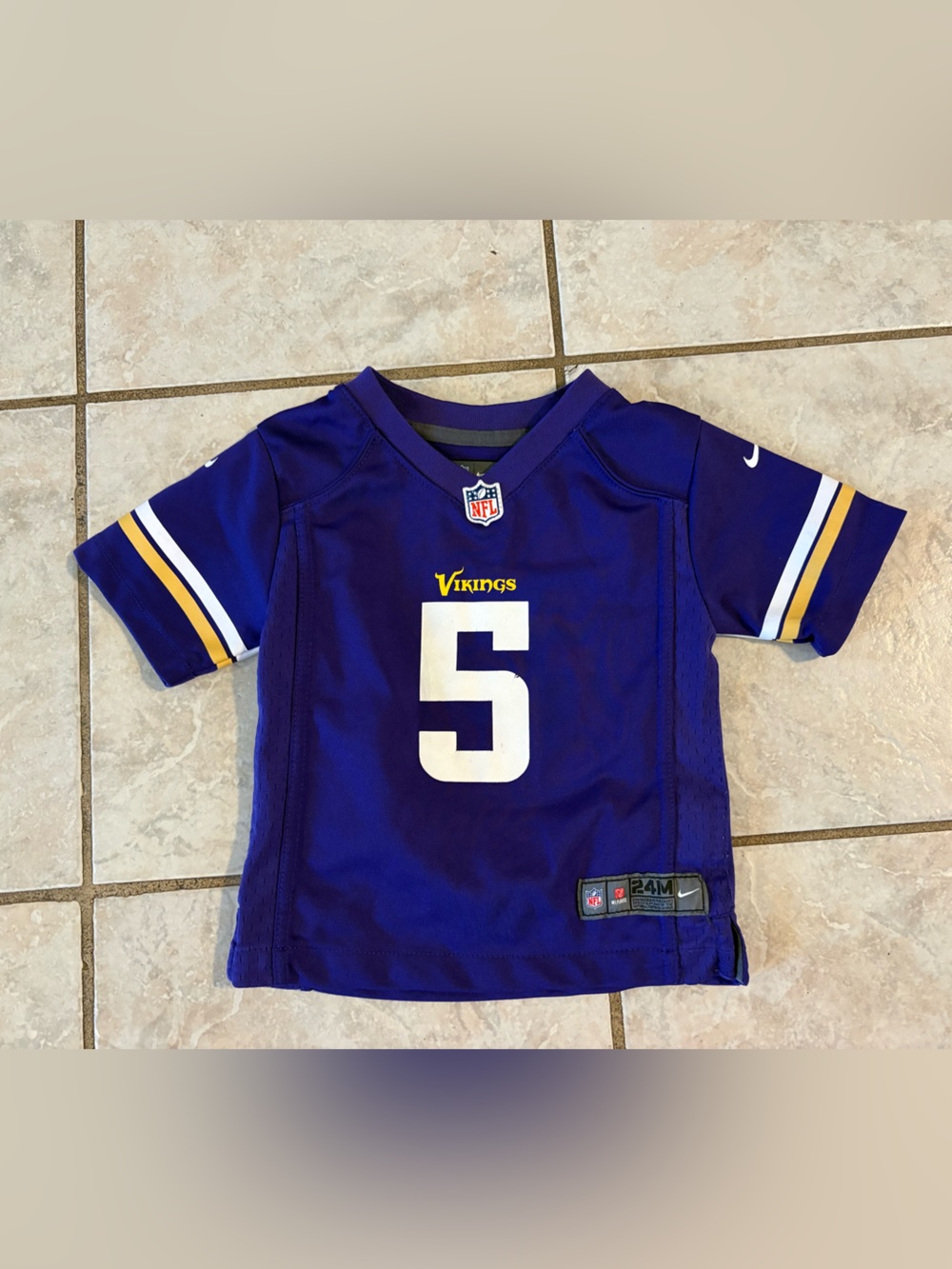 Vikings Jersey #5 Teddy Bridgewater 24 months Toddler Minnesota Nike